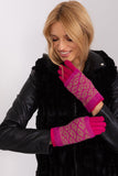 Insulated Women's Touchscreen Gloves with Flower Design