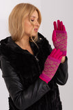 Insulated Women's Touchscreen Gloves with Flower Design