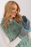Stylish Insulated Women's Gloves with Touchscreen Floral Design