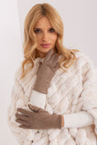 Elegant Insulated Women's Gloves with Embroidered Flower