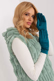 Elegant Insulated Women's Gloves with Touchscreen Flower Design