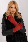 Elegant Insulated Women's Touchscreen Gloves with Embroidered Flower
