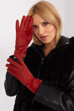 Elegant Insulated Women's Touchscreen Gloves with Embroidered Flower
