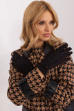 Elegant Insulated Women's Gloves with Geometric Pattern