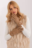 Elegant Insulated Women's Gloves with Geometric Pattern