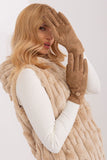 Elegant Insulated Women's Gloves with Geometric Pattern