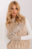 Elegant Insulated Women's Gloves with Geometric Pattern