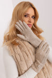 Elegant Insulated Women's Gloves with Geometric Pattern