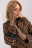 Elegant Touchscreen Women's Gloves with Embroidered Flower
