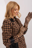Elegant Touchscreen Women's Gloves with Embroidered Flower