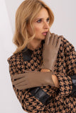 Elegant Touchscreen Women's Gloves with Embroidered Flower