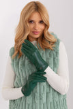 Elegant Insulated Women's Gloves with Floral Touch