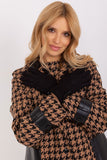 Elegant Geometric Pattern Women's Gloves with Touchscreen Tip