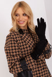 Elegant Geometric Pattern Women's Gloves with Touchscreen Tip
