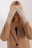 Elegant Fabric Gloves with Geometric Pattern & Touchscreen Tip