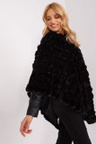 Versatile Casual Poncho with Unique Textured Design