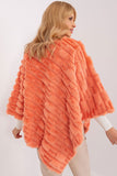 Versatile Casual Poncho with Unique Textured Fabric