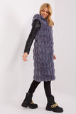 Elegant Fur Vest with Hood and Pockets for Winter Days