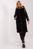 Elegant Fur Vest with Hood and Pockets for Winter Wear