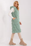 Elegant Fur Vest with Hood and Insulation for Winter Wear