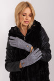 Elegant Insulated Women's Gloves with Geometric Pattern
