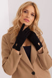 Elegant Insulated Women's Gloves with Geometric Pattern