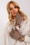 Elegant Insulated Women's Gloves with Bow Straps and Touchscreen