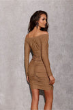 Fitted Elegant Top with Adjustable Shoulders and Lurex Accents