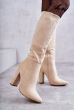 Chic Insulated Cossack Boots with Pointed Toe Design