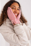 Elegant Insulated Women's Gloves with Pompoms & Floral Touch