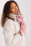 Elegant Insulated Women's Gloves with Pompoms & Floral Touch