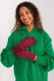Elegant Insulated Women's Gloves with Touchscreen Floral Detail