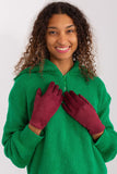 Elegant Insulated Women's Gloves with Touchscreen Floral Detail