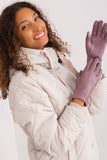 Elegant Touch Screen Gloves with Embroidered Flower