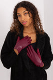 Elegant Touchscreen Gloves with Embroidered Flower Design