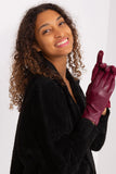 Elegant Touchscreen Gloves with Embroidered Flower Design
