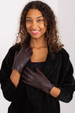 Elegant Touchscreen Gloves with Embroidered Flower