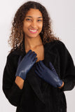 Elegant Touchscreen Gloves with Embroidered Flower Design