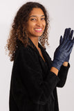 Elegant Touchscreen Gloves with Embroidered Flower Design