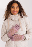 Stylish Women's Insulated Touchscreen Gloves with Flower Embroidery