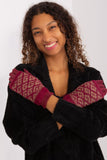 Insulated Women's Gloves with Phone-Compatible Finger Design