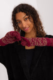 Insulated Women's Gloves with Phone-Compatible Finger Design