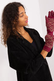 Insulated Women's Gloves with Phone-Compatible Finger Design