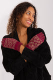 Insulated Women's Gloves with Phone-Compatible Finger Design