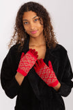 Insulated Women's Gloves with Embroidered Flower Design