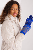 Embroidered Floral Touchscreen Women's Gloves with Insulation