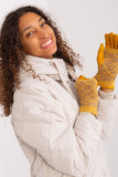 Embroidered Flower Touchscreen Women's Gloves with Insulation