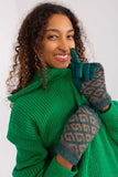 Embroidered Floral Touchscreen Women's Gloves with Insulation
