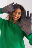 Embroidered Flower Touchscreen Women's Gloves with Insulation