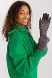 Embroidered Flower Touchscreen Women's Gloves with Insulation